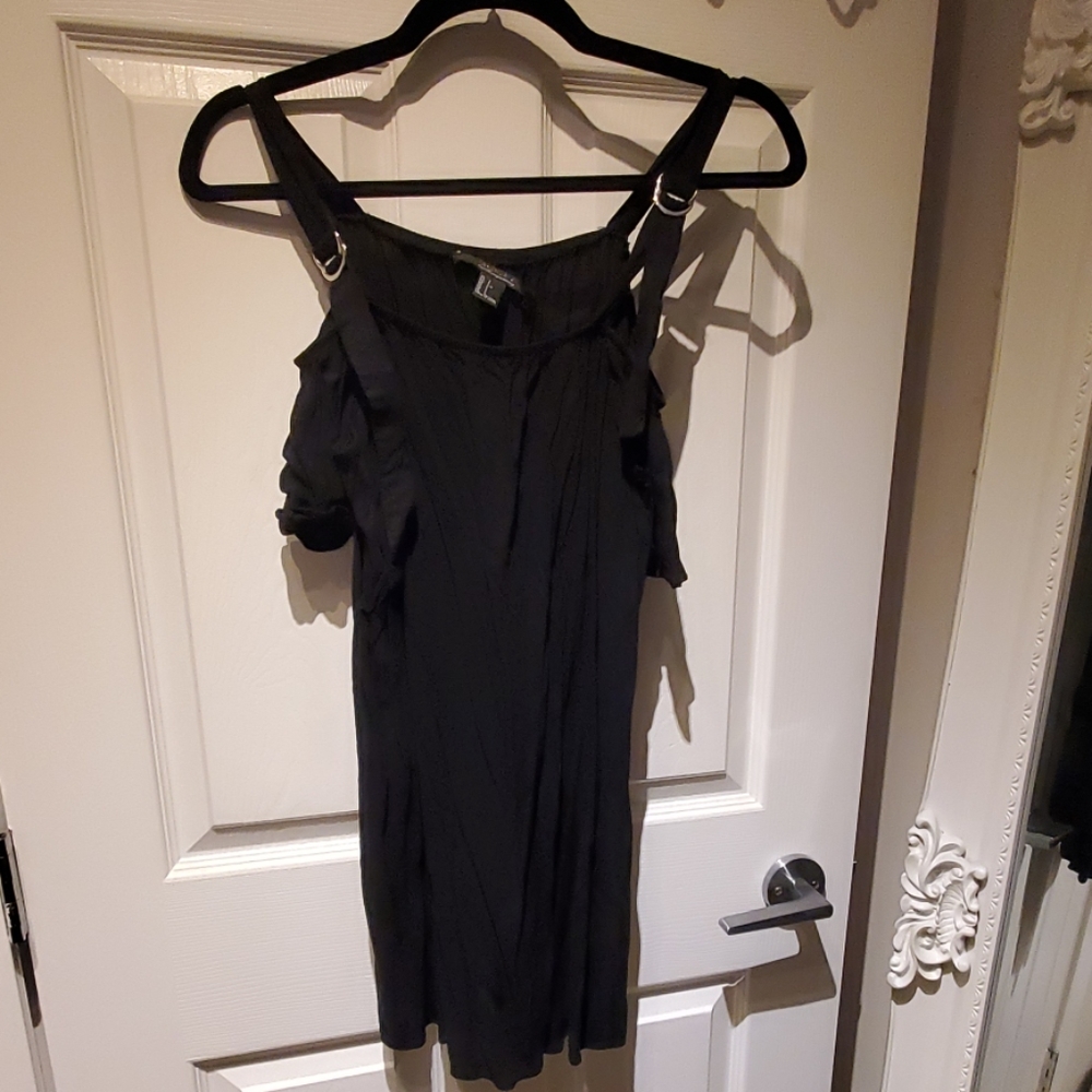 Black mini dress